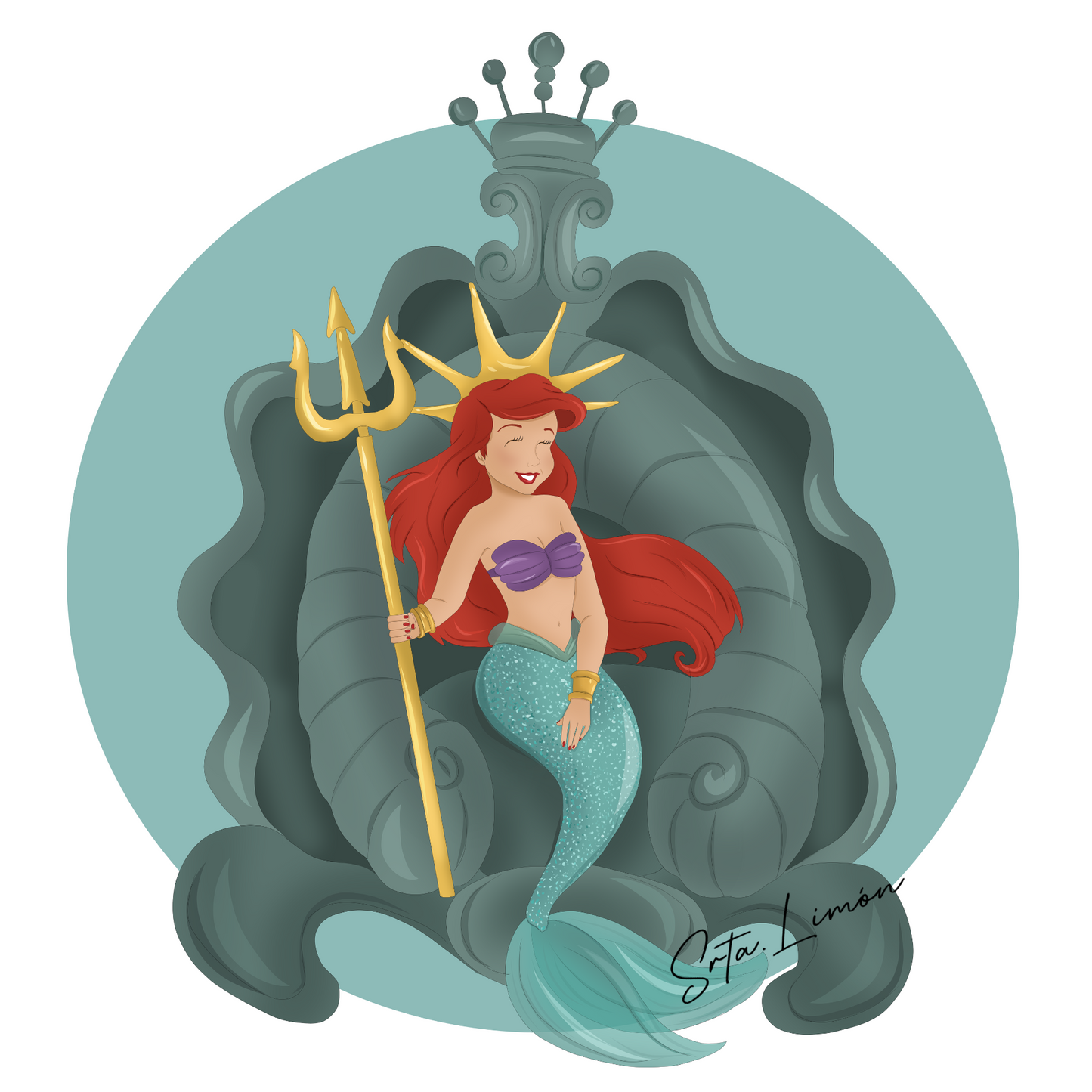 Camiseta Ariel Trono