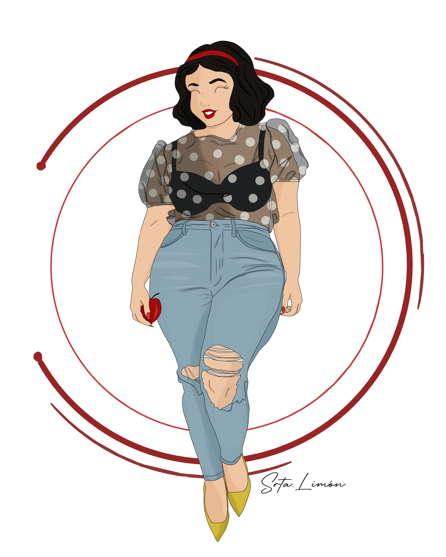 Camiseta Blancanieves Curvy