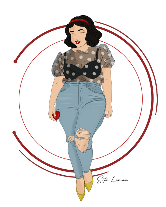 Camiseta Blancanieves Curvy